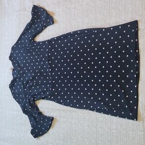 Black polka dot old navy sheath dress